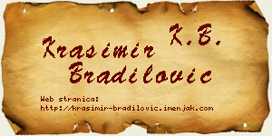 Krasimir Bradilović vizit kartica